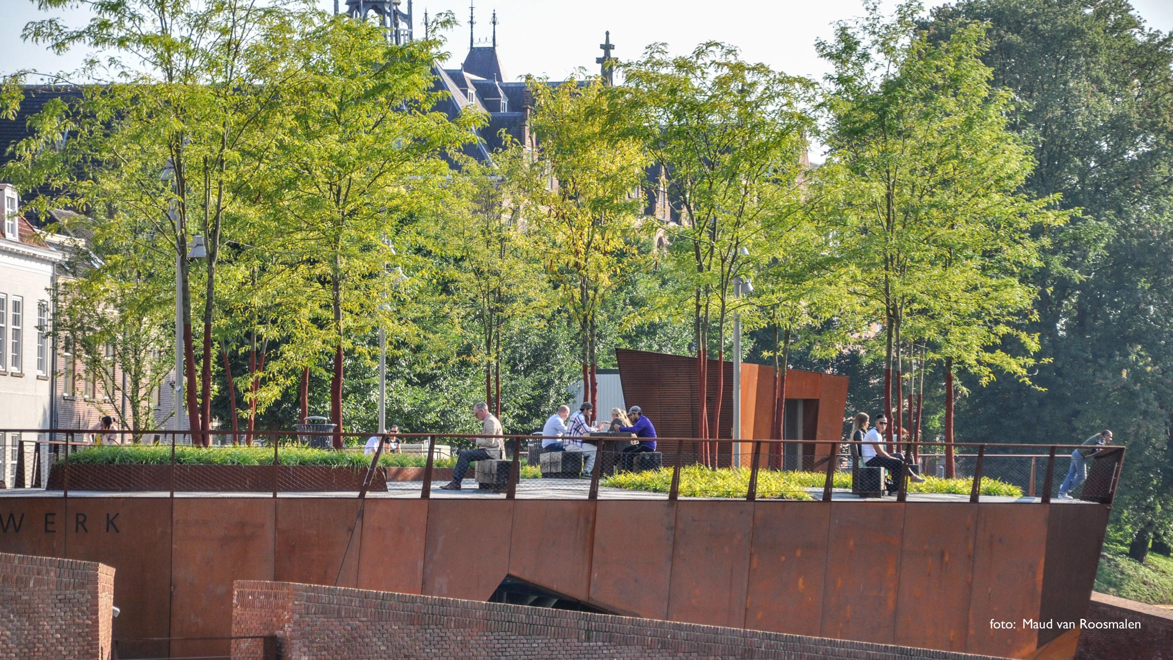 Dakpark, straat en steigers Bolwerk Sint Jan